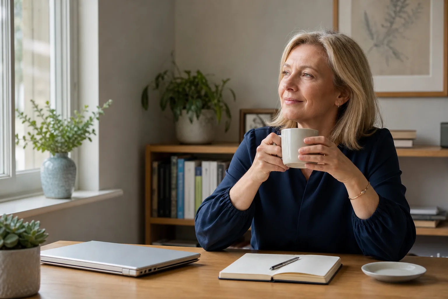Psych-K, Burnout and Belief Patterns Midlife professional taking a restorative pause to change burnout-related belief patterns